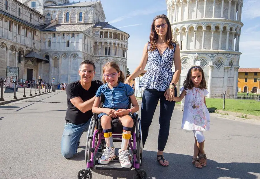 Accessible entrance near the Leaning Tower of Pisa