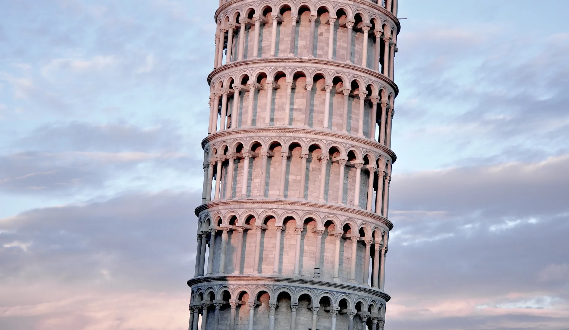 Leaning Tower of Pisa Black and White